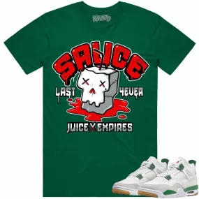 Jordan 4 Pine Green SB 4s Shirt to Match - RED SAUCE