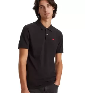 Levi's men's short sleeve polo Housemark Slim A4842-0015 black