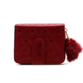 Maroon Casual Wallet W00W00025