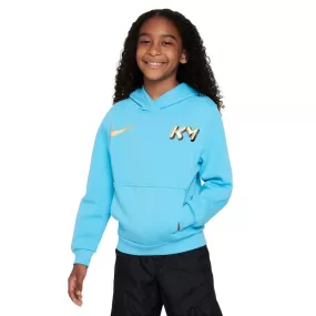 Nike Kylian Mbappe KM Youth Football Hoodie (Light Blue)