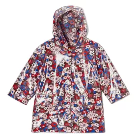 Pluie Pluie Girls RC - Brown Flower Rain Coat