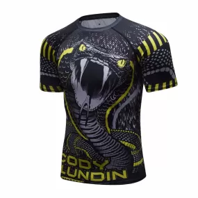 Python Snake Compression Elite Short Sleeve Rashguard