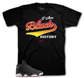 Retro 13 Playoff Shirt - I Am - Black