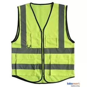 Safety Vest Full Strip With Pocket Green