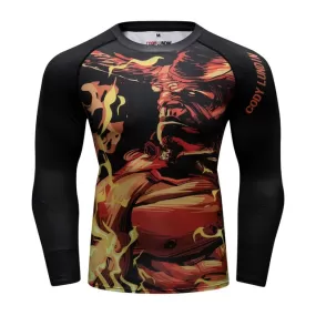 Warrior Compression 'Hell Boy' Elite Long Sleeve Rashguard